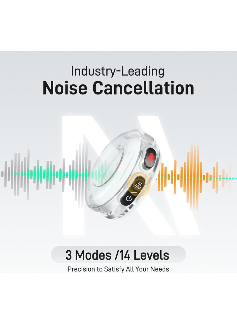 ماونو ميكروفون لاسلكي صغير من MAONO لأجهزة iPhone 17/16/15/Android/الأجهزة اللوحية، مزود بمنفذ USB-C، يدعم دقة 48 كيلوهرتز و24 بت، ومدى يصل إلى 300 متر، وفلتر صوتي، وخاصية إلغاء الضوضاء، وعمر بطارية يصل إلى 30 ساعة، مثالي لتسجيل الفيديو والبث المباشر - Wave T5 - Image 3